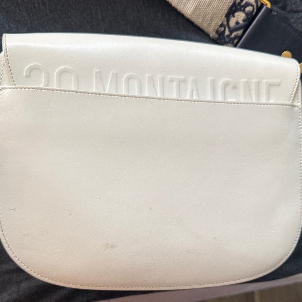 Dior Cream Crossbody Bag with Gold Accents - Picture 6 of 10